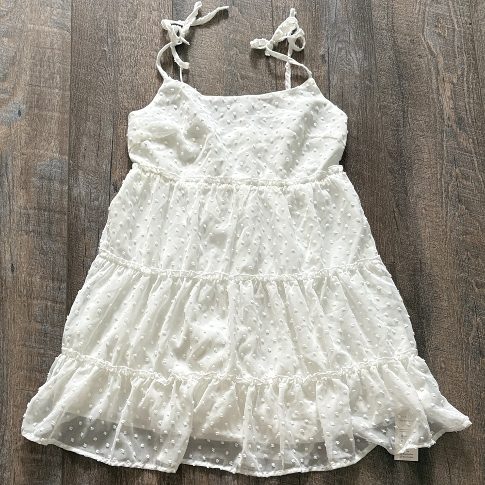 Cupshe White Polka Dot Mini Dress